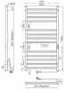Фото электрический полотенцесушитель indigo attic romb 100/50 без полки lсlatcre100-50wmrt