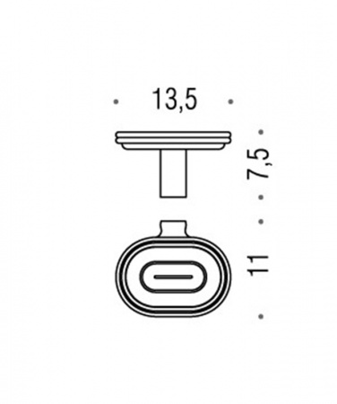 Фото мыльница подвесная colombo design luna b0101