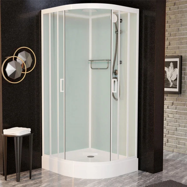 Фото душевая кабина frank f400 white 100x100 см 400400
