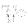 Фото смеситель для раковины hansgrohe tecturis e 73060670