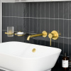 Фото встраиваемый смеситель для раковины vitra minimax round a4354925exp цвет золото