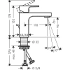 Фото смеситель для раковины hansgrohe vernis shape 71568000