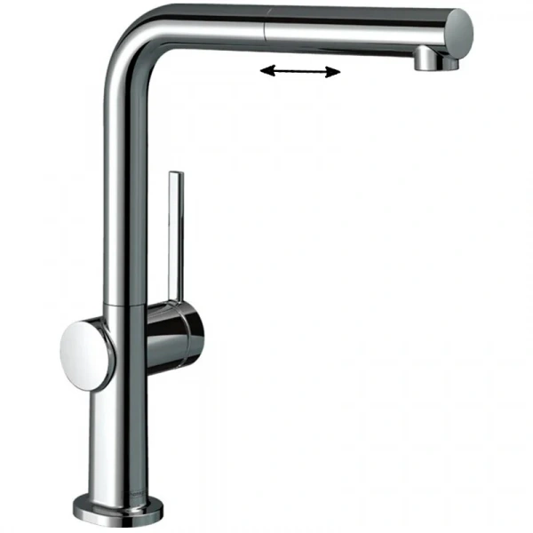 Фото смеситель для кухонной мойки hansgrohe talis 72808000