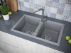 Фото кухонная мойка paulmark zwilling 81 см pm238150-grm