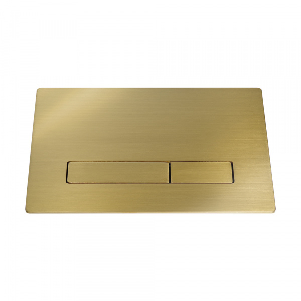 Фото клавиша смыва kk-pol metal slim (золото брашированное)