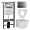 Унитаз с инсталляцией Сет 4 в 1 Ceramicanova CN3007_1002M_1000