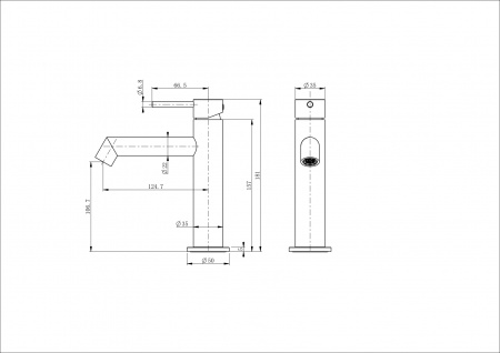Фото смеситель для раковины wonzon & woghand, цвет: хром ww-h1063-cr