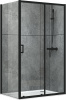 Душевое ограждение Abber Schwarzer Diamant AG30170B-S90B 90x90 см