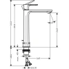 Фото смеситель для раковины hansgrohe rebris e 72591670