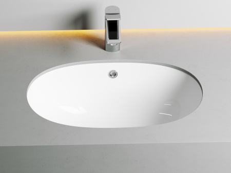 Фото раковина встраиваемая ceramicanova element 56.5 см, цвет: белый cn6044