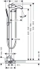 Фото смеситель для ванны hansgrohe metropol classic 31445000