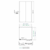 Фото душевое ограждение wasserkraft dill 120x80 см 61s06
