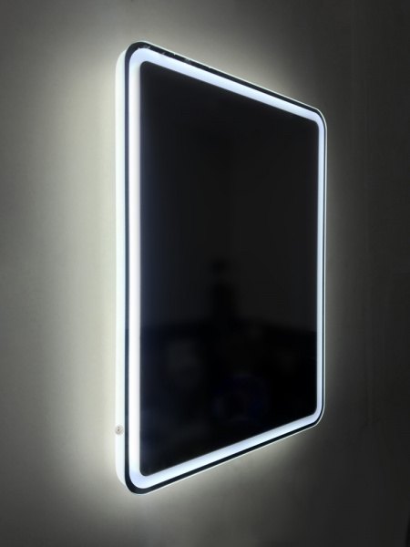 Фото зеркало с подсветкой belbagno marino 60 см spc-mar-600-800-led-btn