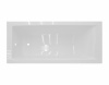 Фото ванна из искусственного камня эстет дельта slim 170x70 см фр-00015335