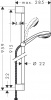 Фото душевой гарнитур hansgrohe crometta 85 multi 27766000