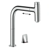 Фото смеситель для кухонной мойки hansgrohe metris select 73804000_vstvo