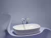 Фото раковина накладная ceramicanova element 60 см, цвет: белый cn6049mw