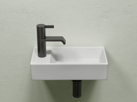 Фото раковина подвесная ceramicanova element 41.7 см, цвет: белый cn6051rmw