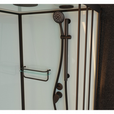 Фото душевая кабина душевая кабина frank f418l black 100x80 см 814814