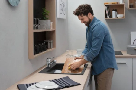 Фото смеситель для кухонной мойки hansgrohe focus 71808000
