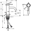 Фото смеситель для раковины hansgrohe tecturis s 73302140