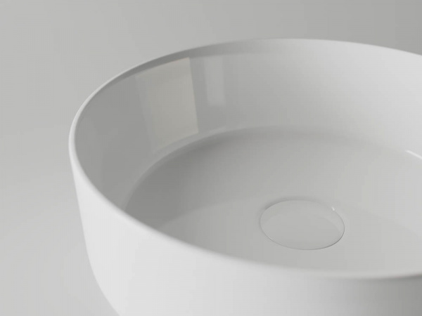 Фото раковина накладная ceramicanova element 36 см, цвет: белый cn5001
