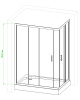 Фото душевое ограждение royal bath hpd rb8100hpd-t-ch 100x80 см