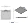 Фото поддон из искуственного камня esbano luxe 90x90 см esp-lx90g