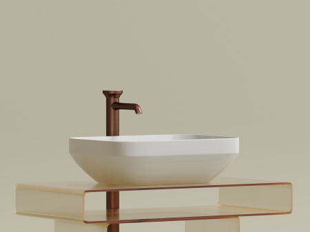 Фото раковина накладная ceramicanova element 50 см, цвет: белый cn6055