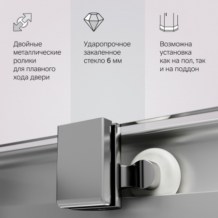 Фото душевое ограждение am.pm func 120x90 см w84g-403-12090-mt