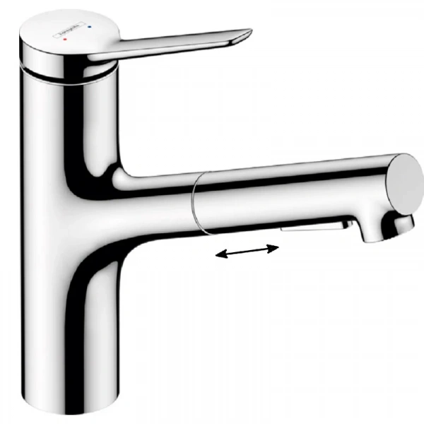 Фото смеситель для кухонной мойки hansgrohe zesis 74801000