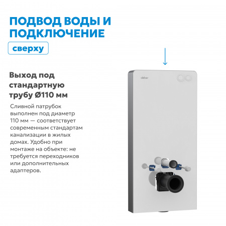 Фото инсталляция для унитазов abber ac0107mw