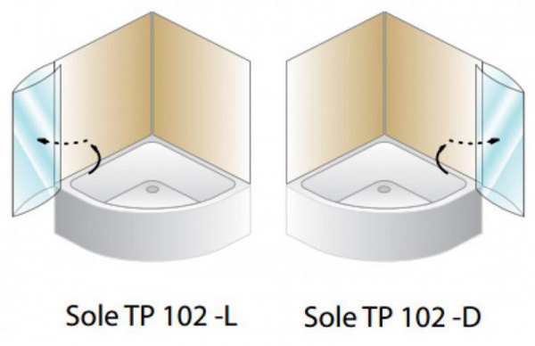 Фото шторка kolpa-san sole tp 102 см