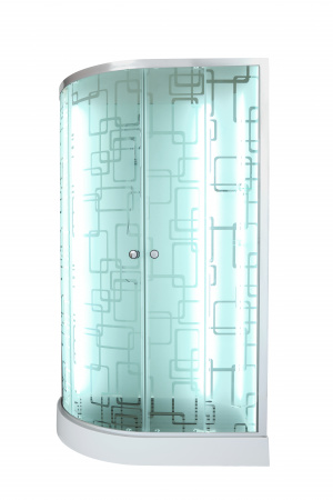 Фото душевая кабина dto 120x80 см em1512rnled+gm с гидромассажем