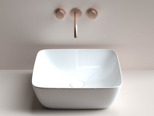 Фото раковина накладная ceramicanova form 42 см, цвет: белый cn2002