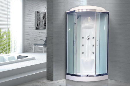 Фото душевая кабина royal bath нк rb90hk7-wt-ch 90x90 см