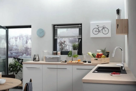 Фото смеситель для кухонной мойки hansgrohe focus 71800000