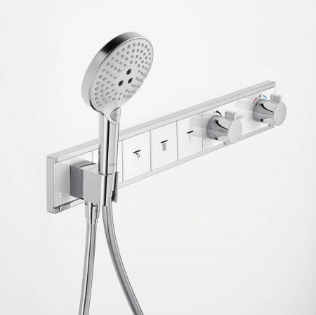 Фото встраиваемый термостатический смеситель для душа hansgrohe rainselect 15357000