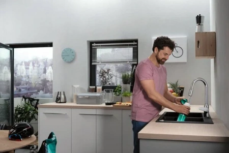 Фото смеситель для кухонной мойки hansgrohe focus 71800000