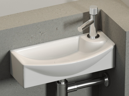 Фото раковина подвесная ceramicanova element 45.5 см, цвет: белый cn6038l
