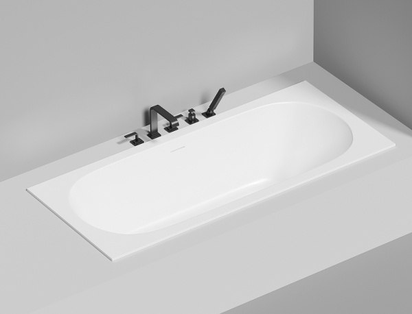 Фото ванна из искусственного камня salini ornella axis kit 190x90 см 103512g глянцевая