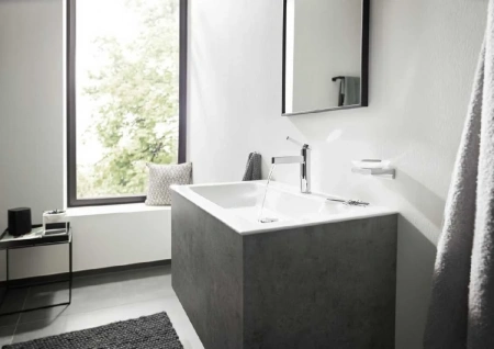 Фото смеситель для раковины hansgrohe finoris 76020000_vstvo