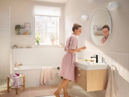 Фото смеситель для раковины hansgrohe rebris s 72517670