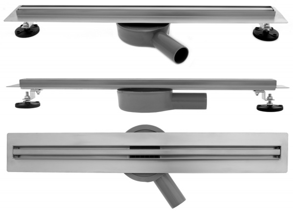 Фото трап линейный с панелью rea neo slim pro 600 chrom rea-g8400