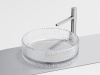 Раковина накладная Ceramicanova Cristal 36 см, цвет: прозрачный CN6062
