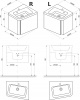 Фото тумба под раковину ravak 10° 55 см x000000744