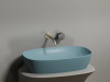 Фото раковина накладная ceramicanova element 60 см, цвет: зеленый cn6049mlg