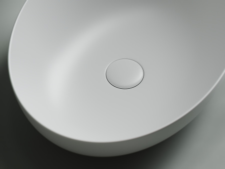 Фото раковина накладная ceramicanova element 52 см, цвет: белый cn6017mw