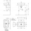 Фото раковина накладная kerama marazzi plaza 55 см plr.wb.55\san