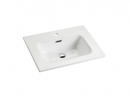 Фото раковина накладная ceramicanova element 61 см, цвет: белый cn7001